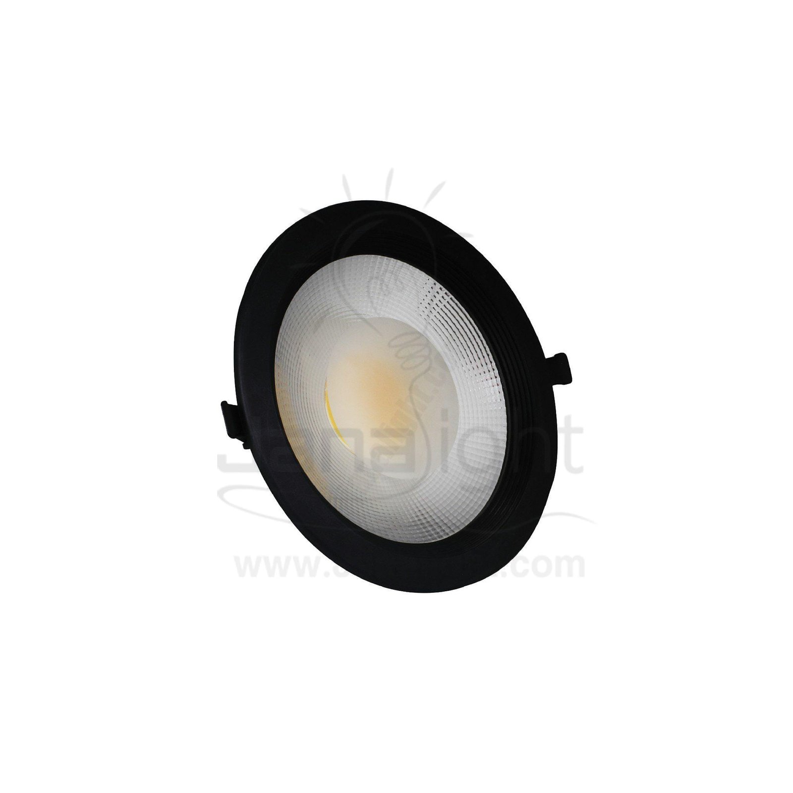 كشاف 30 وات كومبكت وورم حلق اسود مط جنى لايت plastic warm compact 30 watt downlight